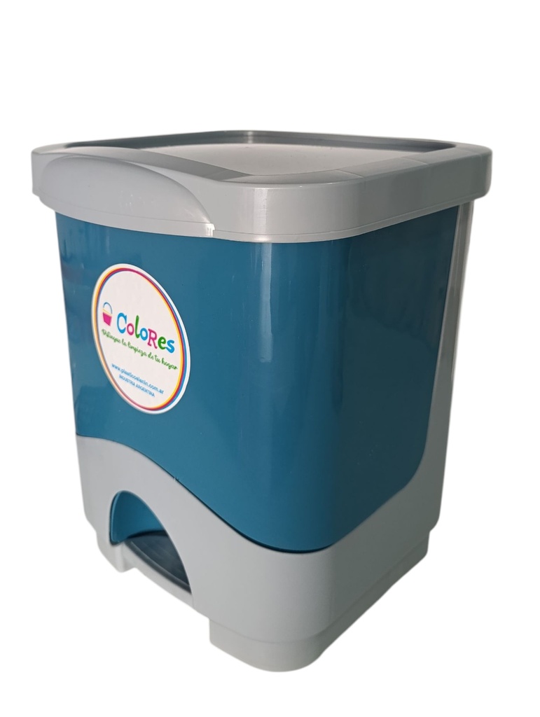CESTO RESIDUO PEDAL 16 LTS "COLORES"