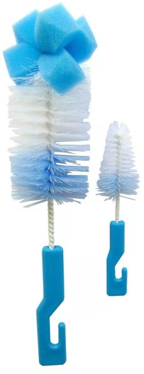 CEPILLO LIMPIA BOTELLA/MAMADERA x 2 (22 Y 12 CM)