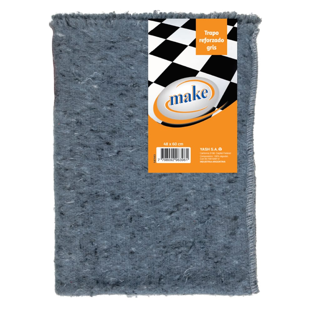 TRAPO DE PISO ALGODON GRIS "MAKE"