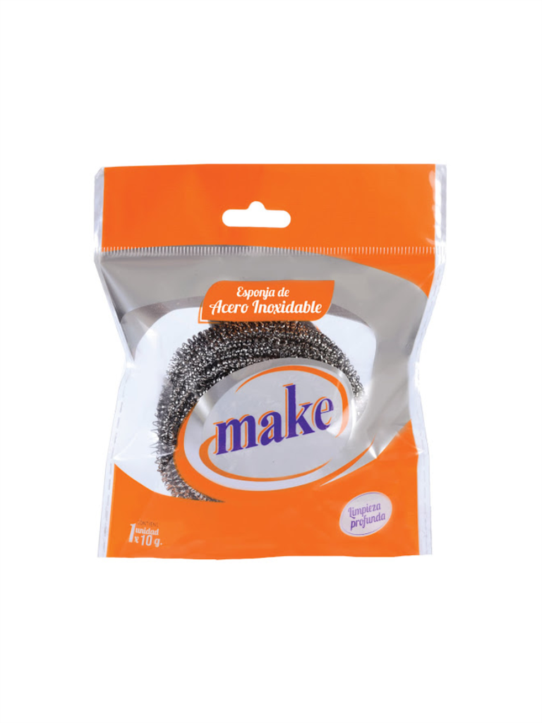 ESPONJA ACERO 10 gr.   "MAKE"