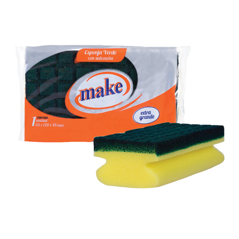 FIBRA ESPONJA SALVA UÑAS EXTRA GRANDE "MAKE"