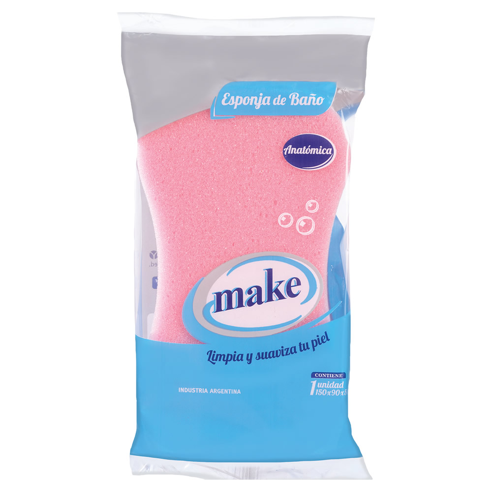 ESPONJA BAÑO ANATOMICA   "MAKE"