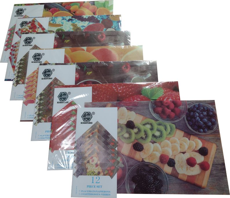 INDIVIDUAL + POSAVASO PVC x 6