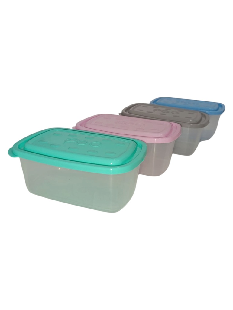 HERMETICO RECTANGULAR 650 ML "POO"