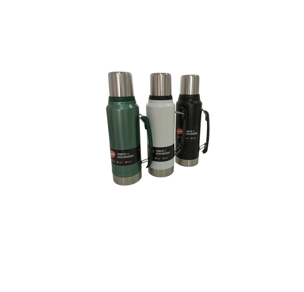 TERMO ACERO INOXIDABLE 1 LT "MAKE"