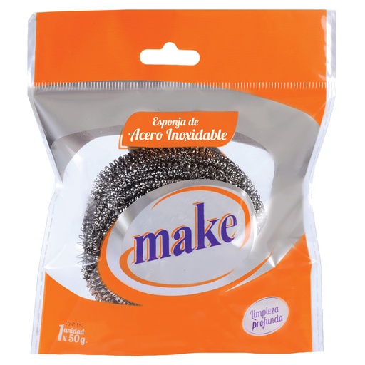 [6226] ESPONJA ACERO 50 gr.   "MAKE"