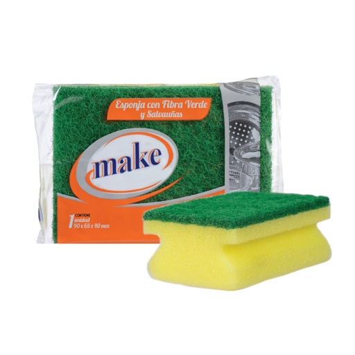 [6328] FIBRA ESPONJA SALVA UÑAS FIBRA PEGADA "MAKE"