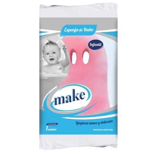 [6922] ESPONJA BAÑO INFANTIL   "MAKE"