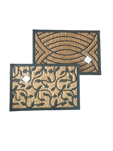 [U2300] FELPUDO COCO Y GOMA 60 x 40 cm