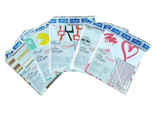 [AM1068] CORTINA DE BAÑO CON PROTECTOR Y GANCHOS"AMALFI"