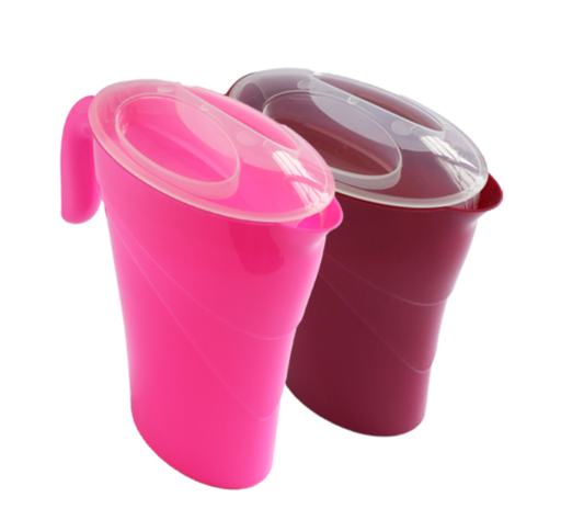 [74A] JARRA OVAL CON TAPA 2 lts. "MATRIPLASTER"