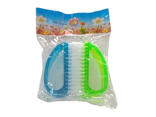 [U0071] CEPILLO LIMPIA UÑAS X 2